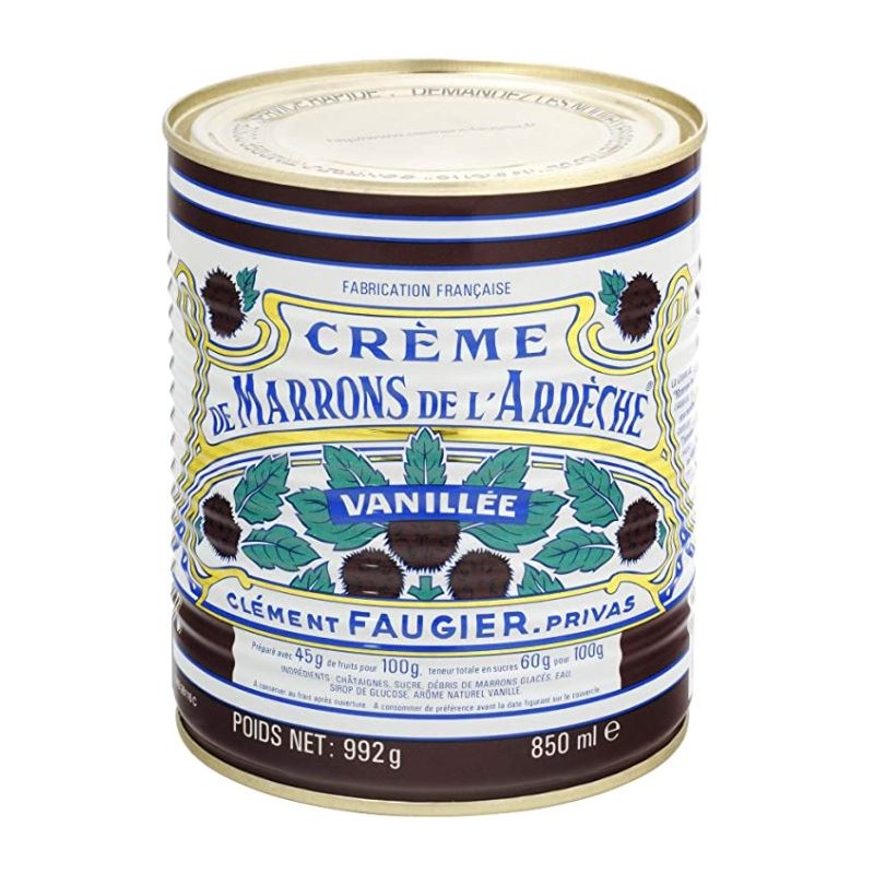 Crème de marrons vanillée de l'Ardèche, 850mL